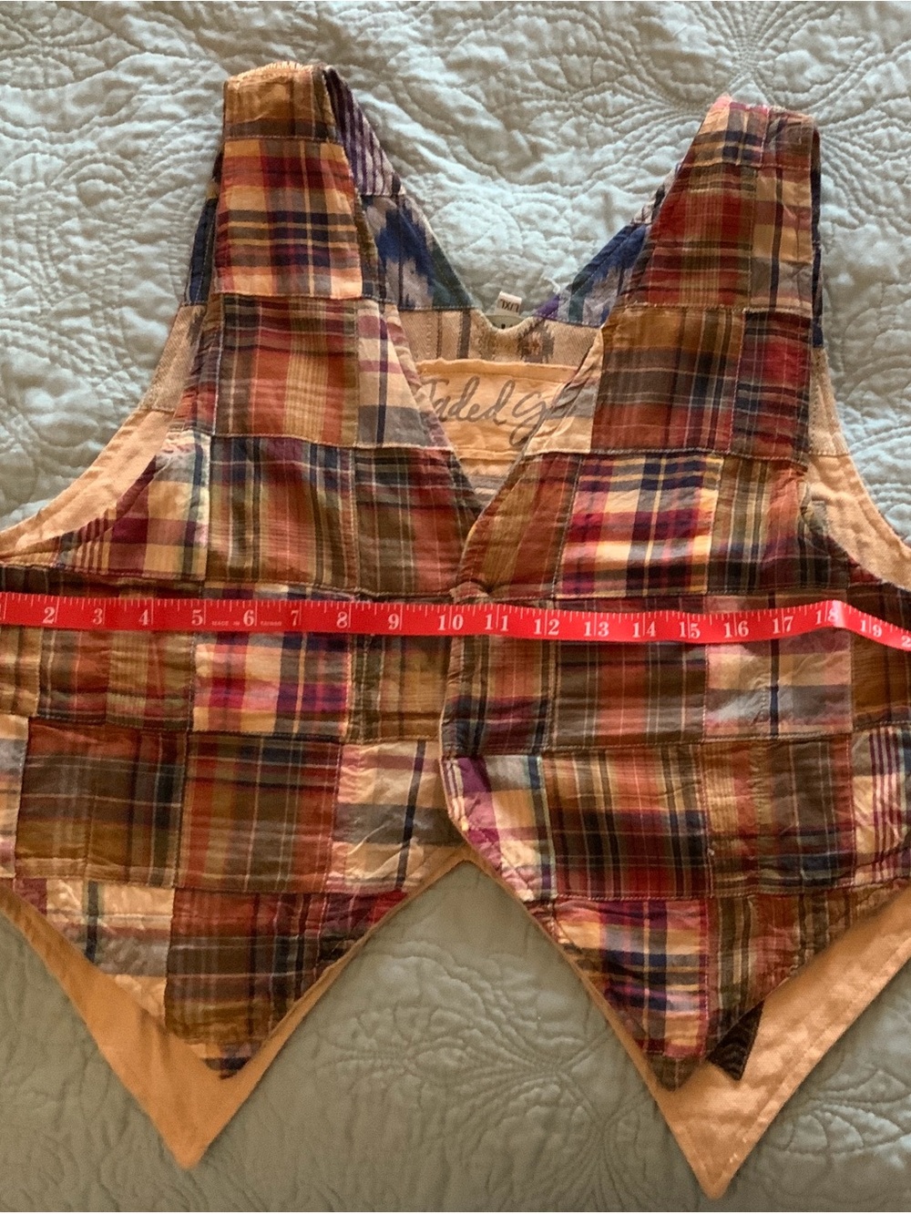 Boho Patchwork Sleeveless Vest - Multicolor - Picture 6 of 8